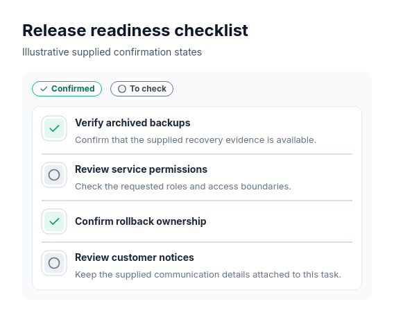 Checklist template preview